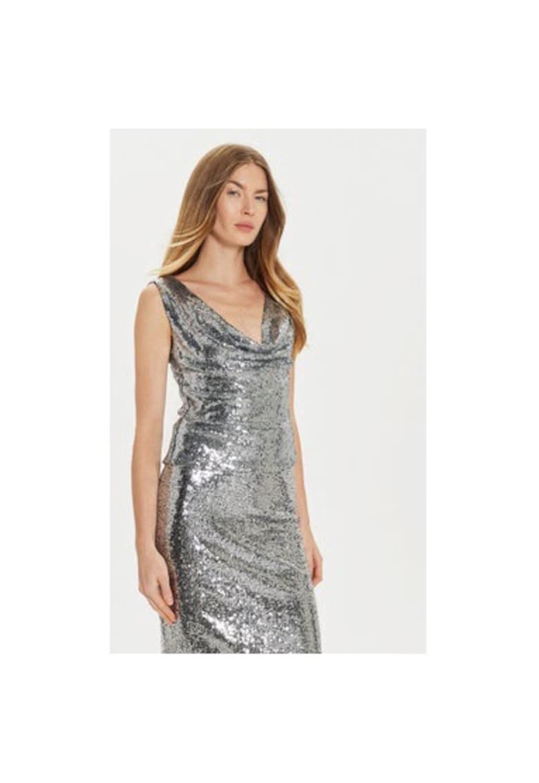 Bluza dama - 304776335 - Poliester - Argintiu Bluza dama - 304776335 - Poliester - Argintiu