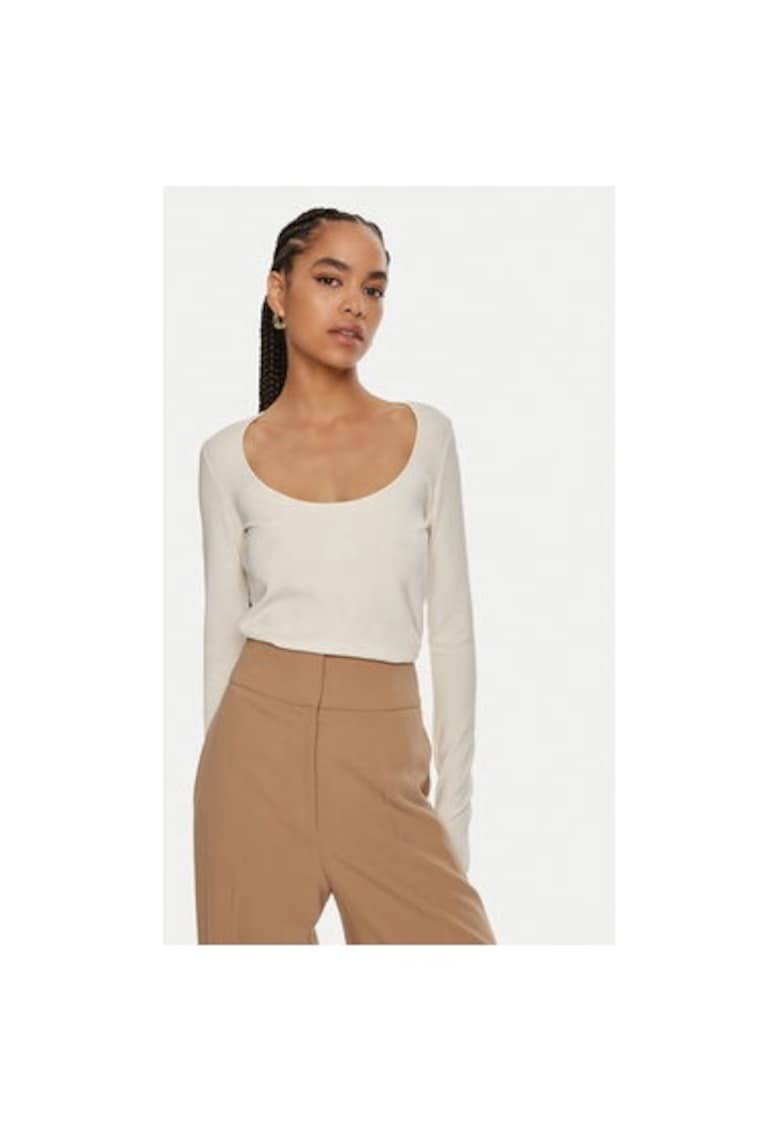 Bluza dama - 304312632 - Modal/Poliamida/Elastan - Bej