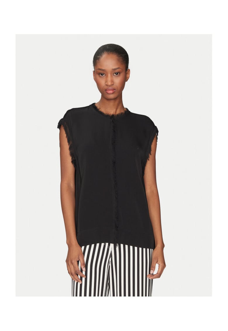 Bluza dama - 305138378 - Viscoza - Negru - Negru