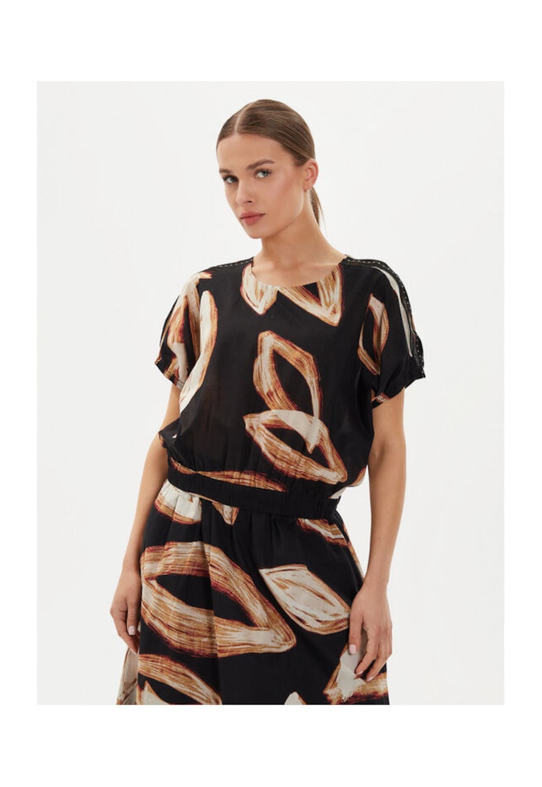 Bluza dama - 304218651 - Bumbac - Maro - Maro