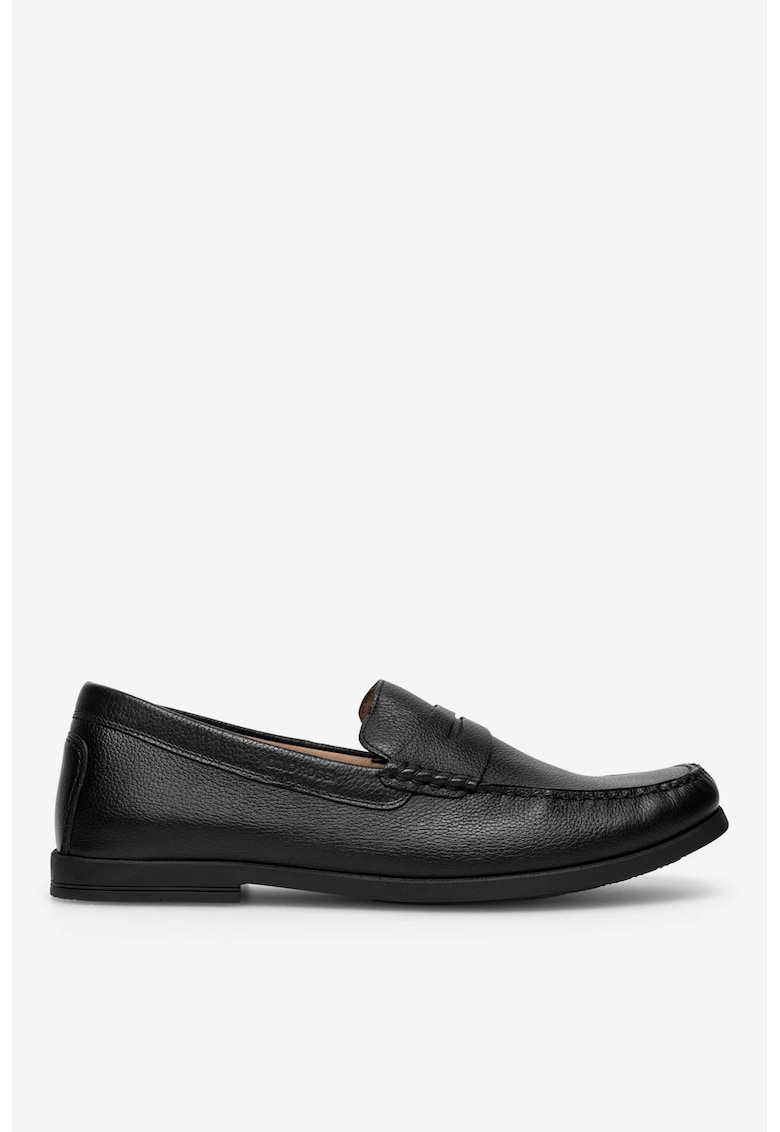 Mocasini barbati 5905588553250 - Piele naturala - Negru - Negru