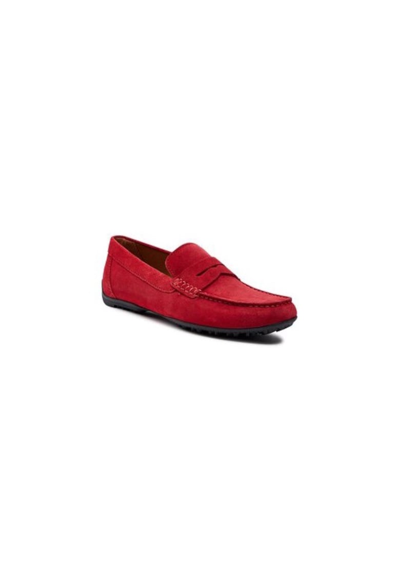 Mocasini barbati  303467692 - Piele naturala - Rosu