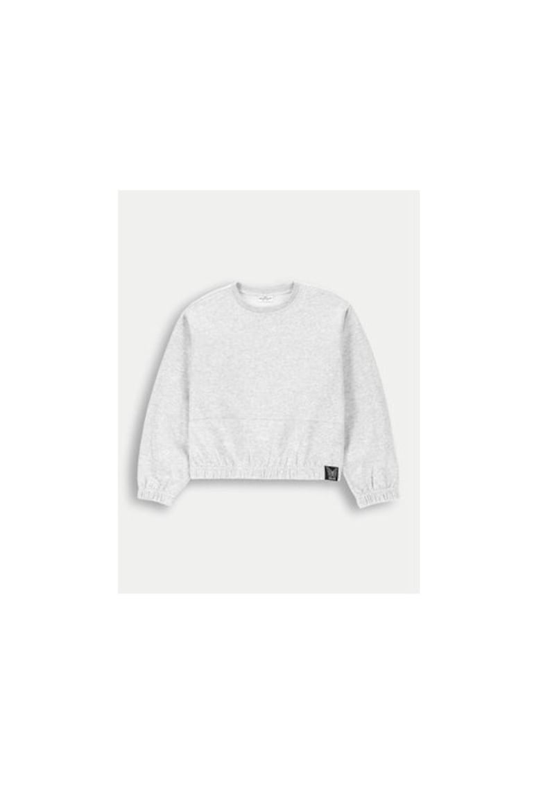 Bluza fete - 304482908 - Bumbac/Poliester - Gri - Gri