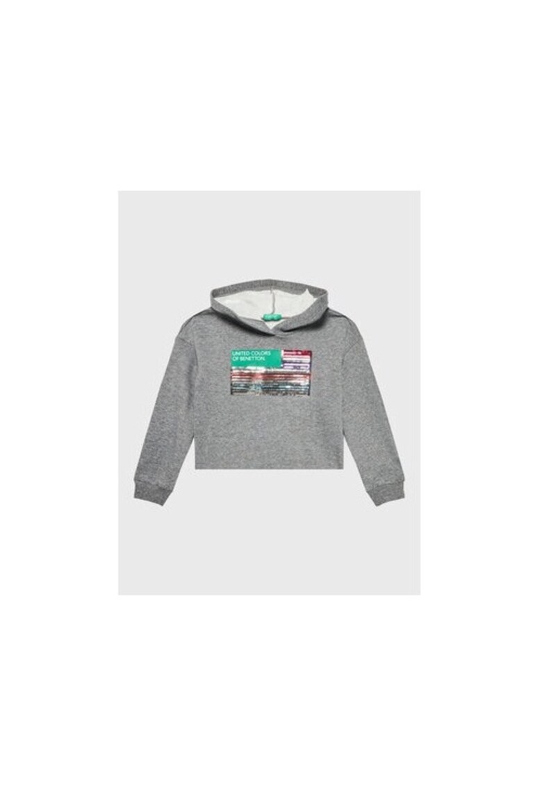 Bluza fete - 301247043 - Bumbac/Poliester - Gri - Gri