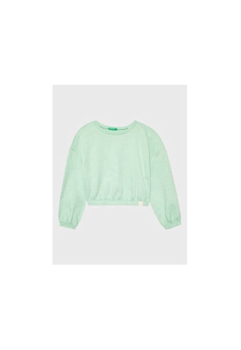 Bluza fete - 301771562 - Poliester/Bumbac - Verde - Verde