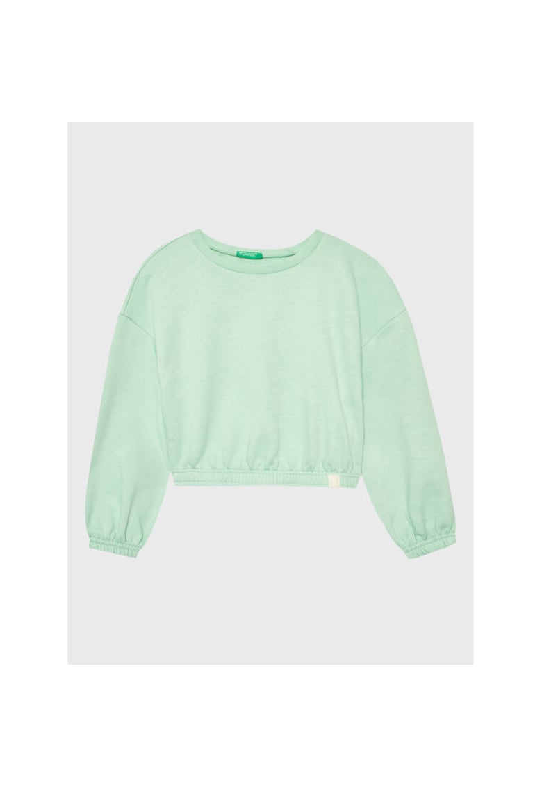 Bluza fete - 301771562 - Poliester/Bumbac - Verde - Verde