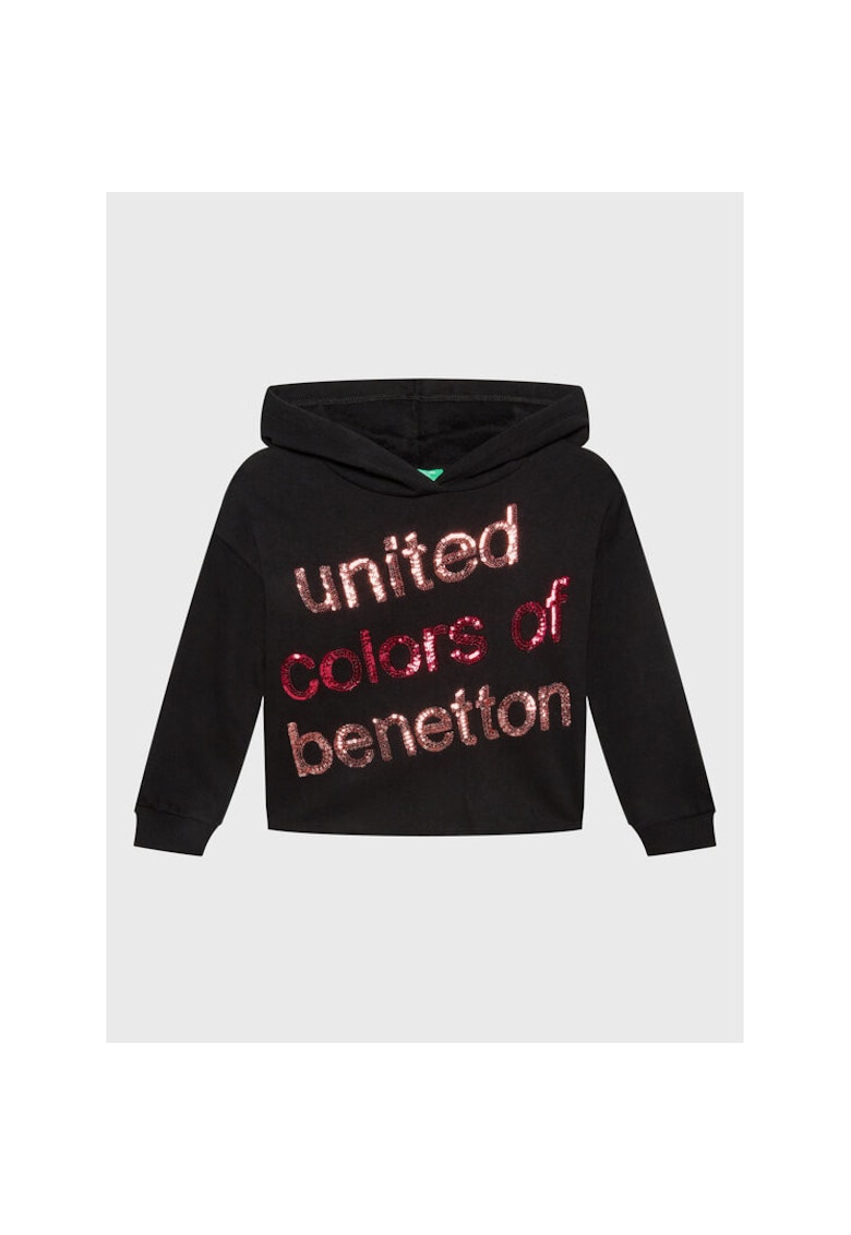 Bluza fete - 301247012 - Bumbac/Poliester - Negru - Negru