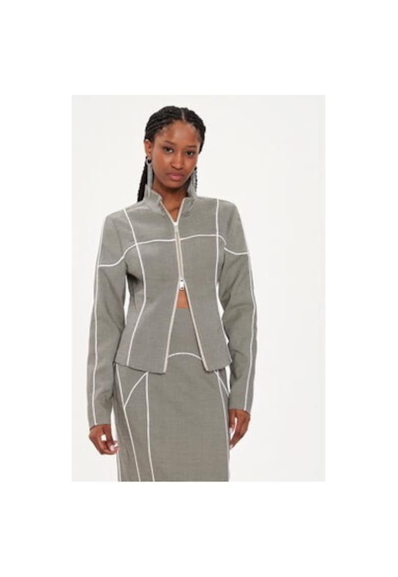 Bluza dama - 303543396 - Poliester reciclat/Viscoza - Gri