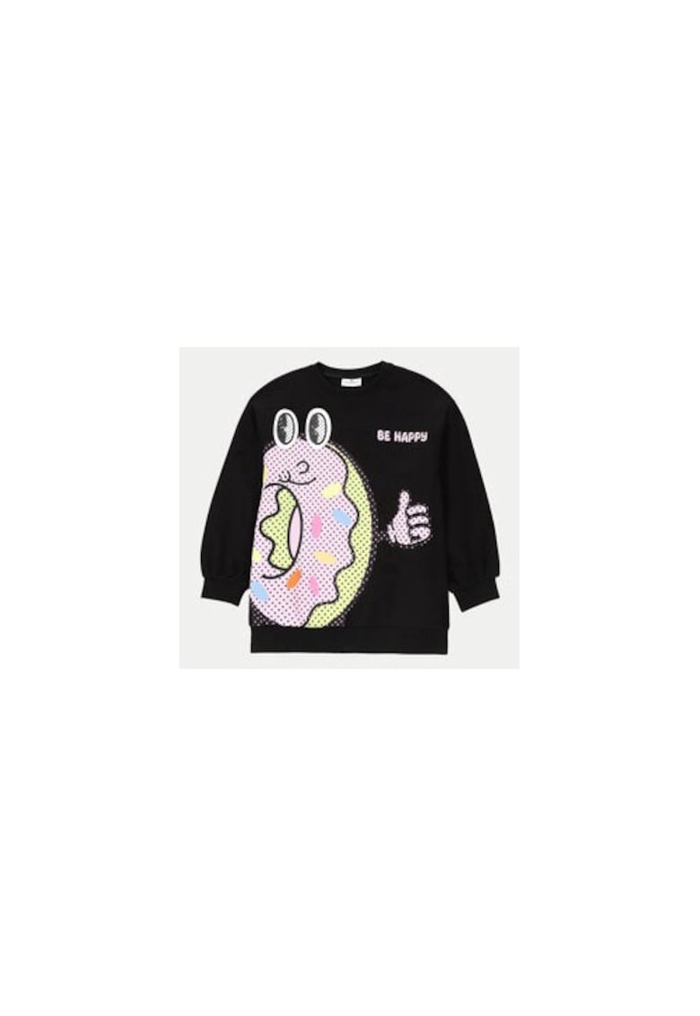 Bluza fete - 304483967 - Bumbac - Negru - Negru