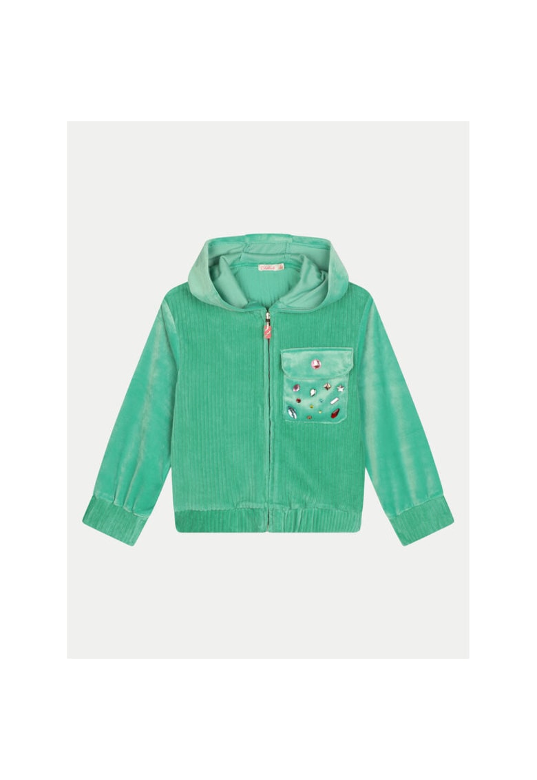 Bluza fete - 304182693 - Bumbac/Poliester - Verde - Verde