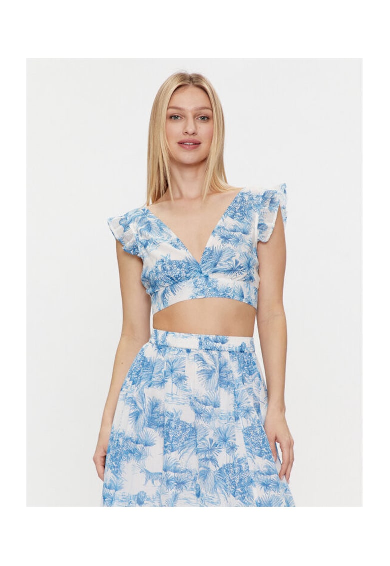 Bluza dama - 303757250 - Bumbac - L INTL - Albastru