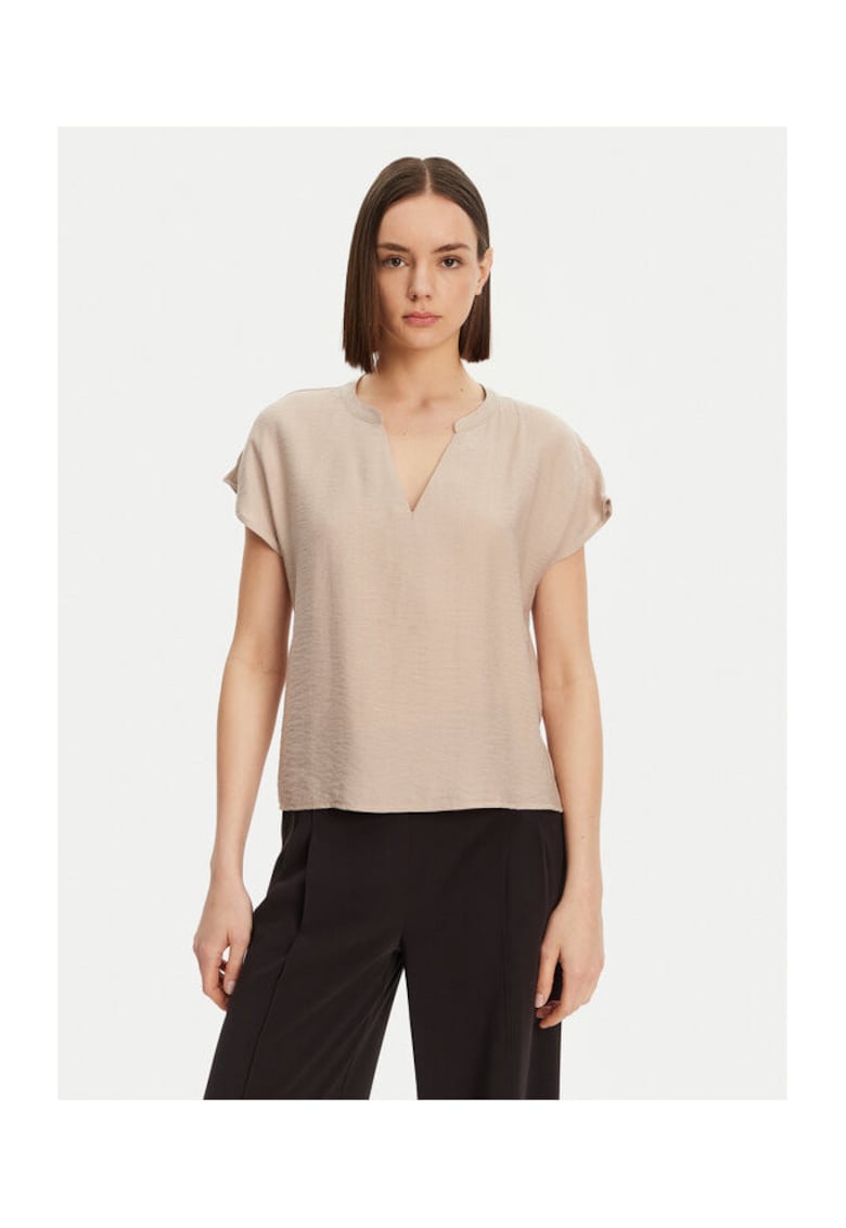 Bluza dama - 304807183 - Viscoza - Bej - Bej