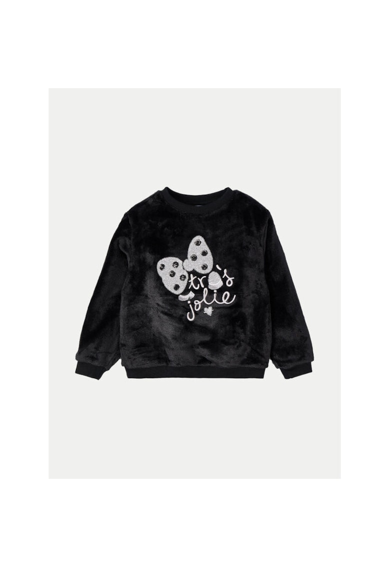 Bluza fete - 304320736 - Poliester/Bumbac - Negru - Negru