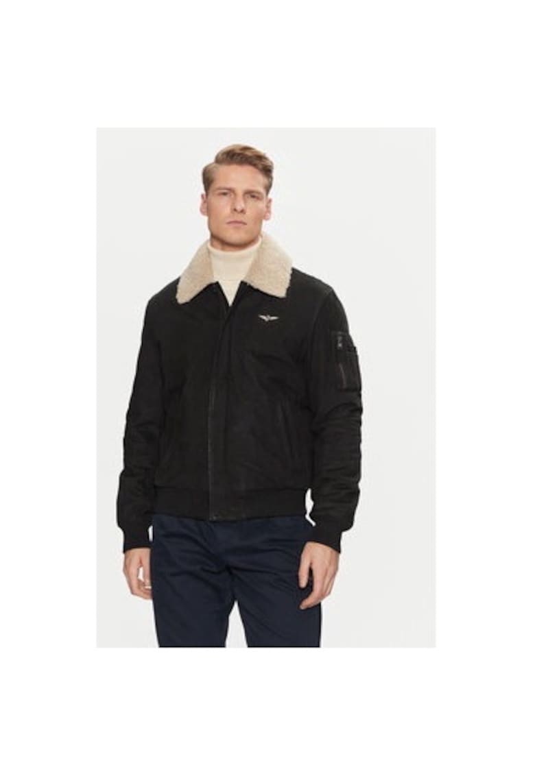 Geaca barbati -  304565366 - Piele ecologica - Negru