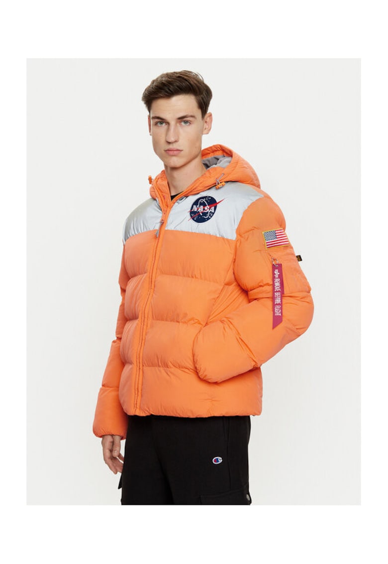 Alpha Industries Geaca barbati - 304544088 - Nylon - Portocaliu - Portocaliu