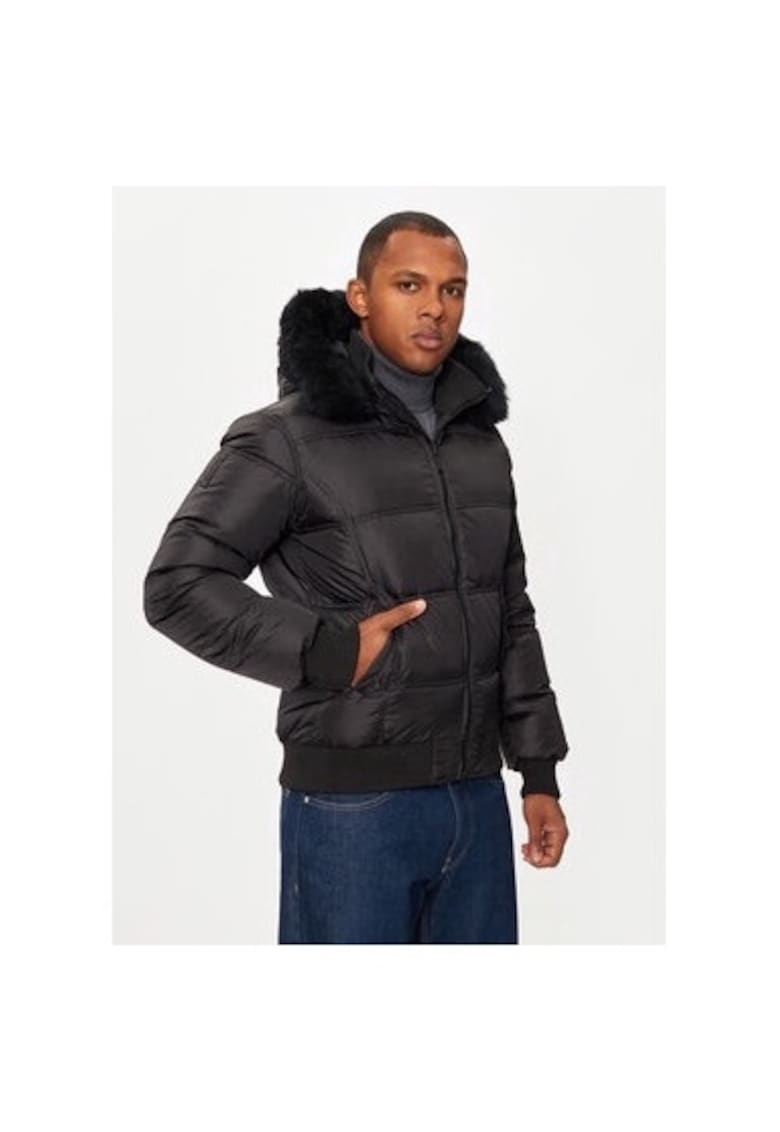 Geaca barbati - 304198762 - Blana naturala - Negru