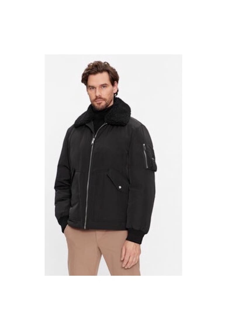Geaca barbati - 302939381 - Poliester reciclat - Negru - Negru