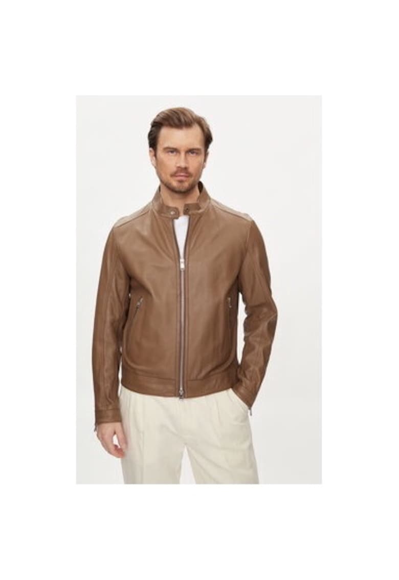 Geaca barbati - 303641047 - Piele naturala - 56 EU - Maro