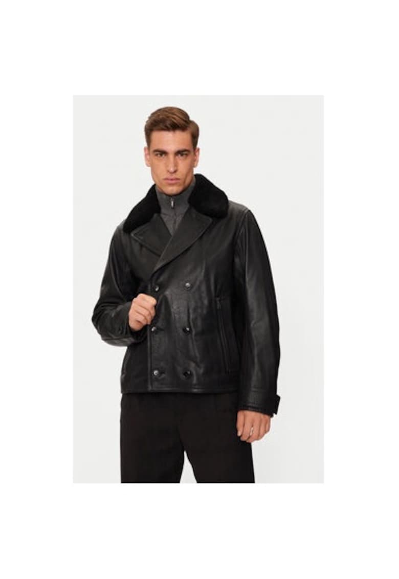 Geaca barbati -  304238284 - Piele naturala - Negru