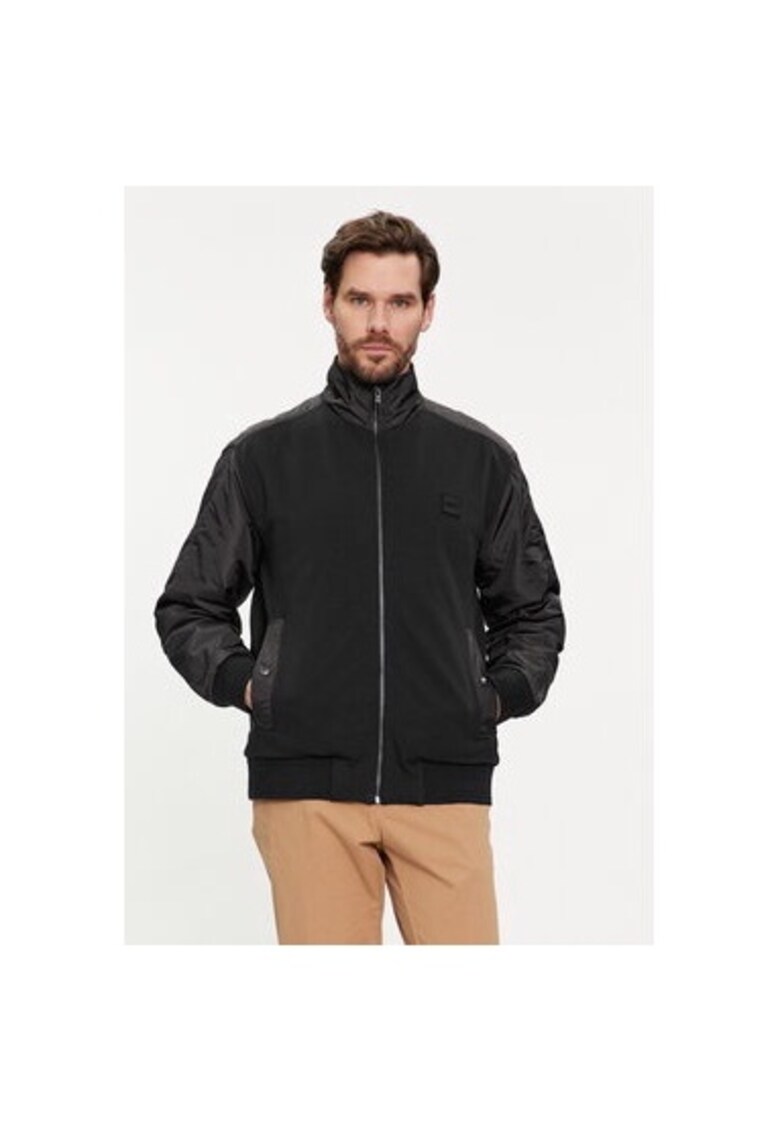 Geaca barbati - 303640736 - Bumbac/Poliester - Negru - Negru