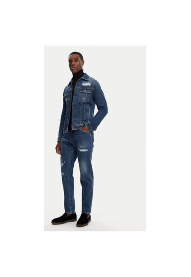 Geaca Barbati - 305314925 - Bumbac - Elastan - Albastru - Albastru