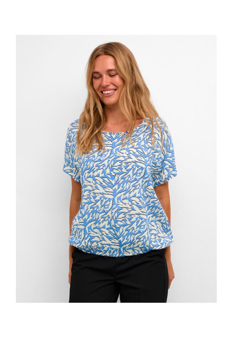 Bluza dama - 303582319 - Viscoza - Albastru - Albastru