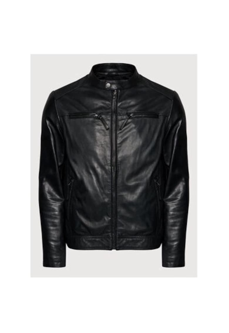 Geaca barbati - 209242393 - Piele naturala - Negru Geaca barbati - 209242393 - Piele naturala - Negru