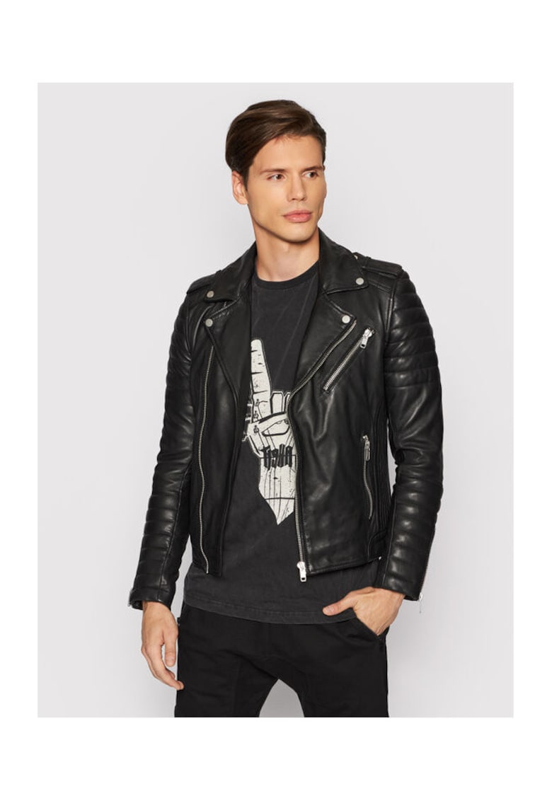 Geaca Barbati - 209242324 - Piele - Negru - Negru