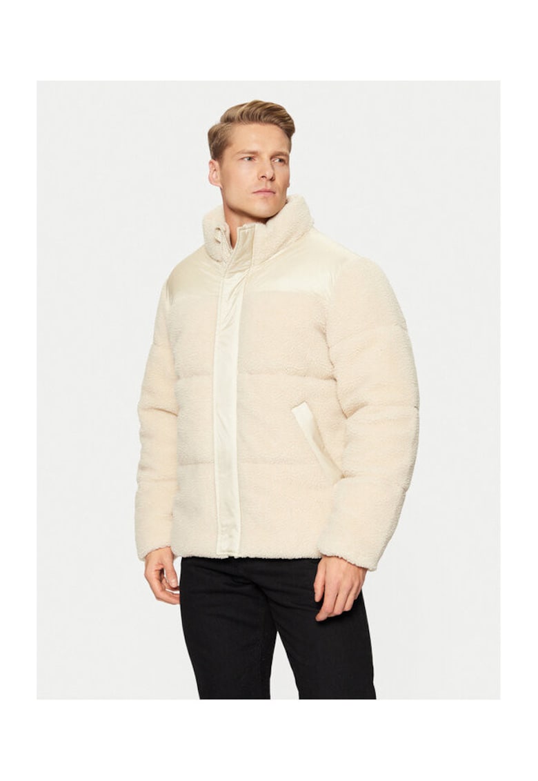 Geaca barbati - 304021411 - Poliester - Bej - Bej