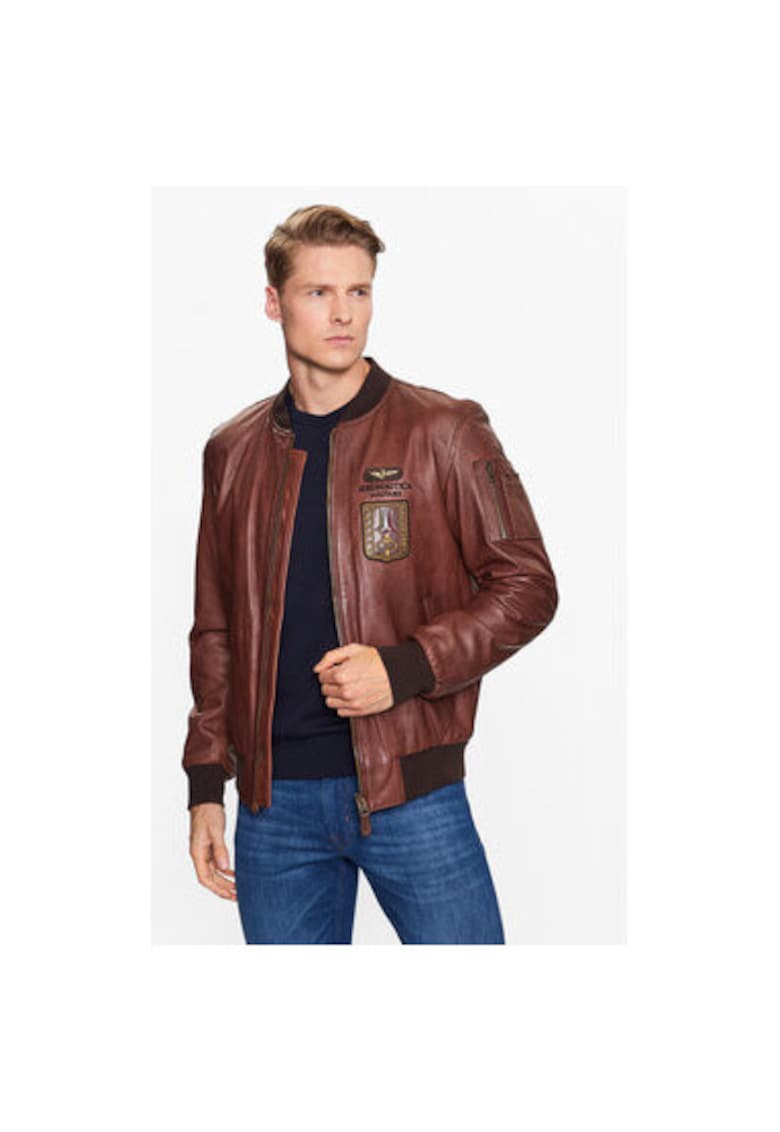 Geaca Barbati -  302945566 - Piele - 56 - Maro