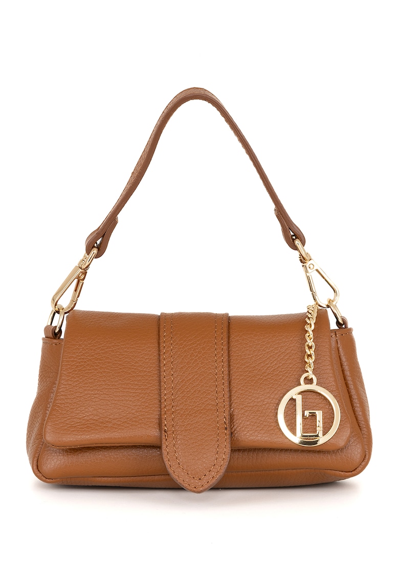 Geanta din piele cu maner si bareta detasabila din lant