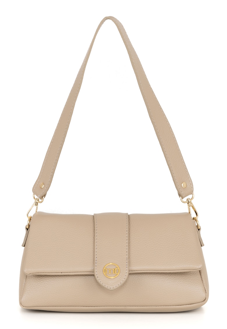 Geanta crossbody din piele cu pandantiv cu logo