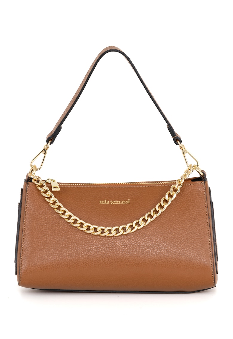 Geanta din piele cu maner