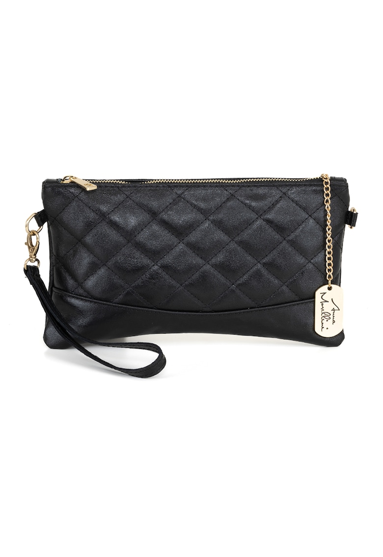 Geanta plic matlasata din piele Geanta plic matlasata din piele