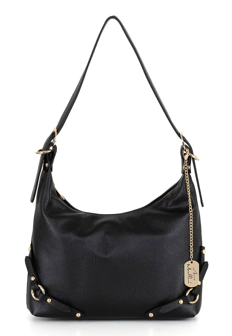 Geanta hobo din piele cu bareta detasabila