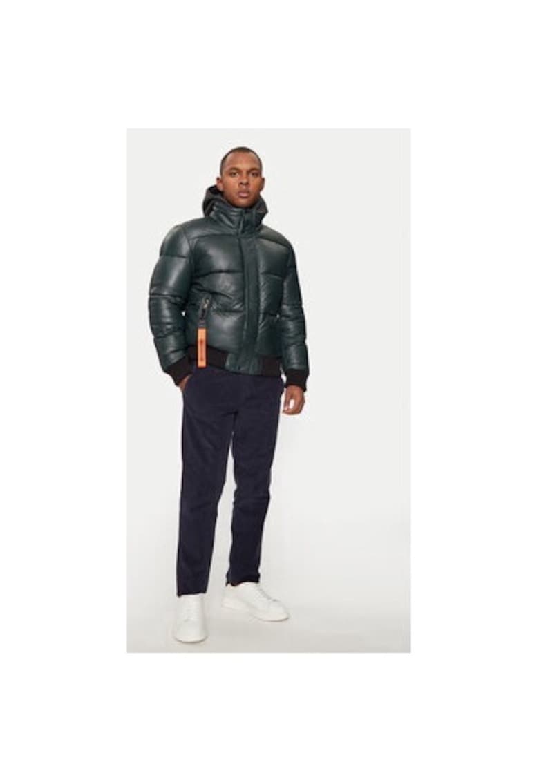 Geaca barbati -  304393082 - Piele naturala - Verde