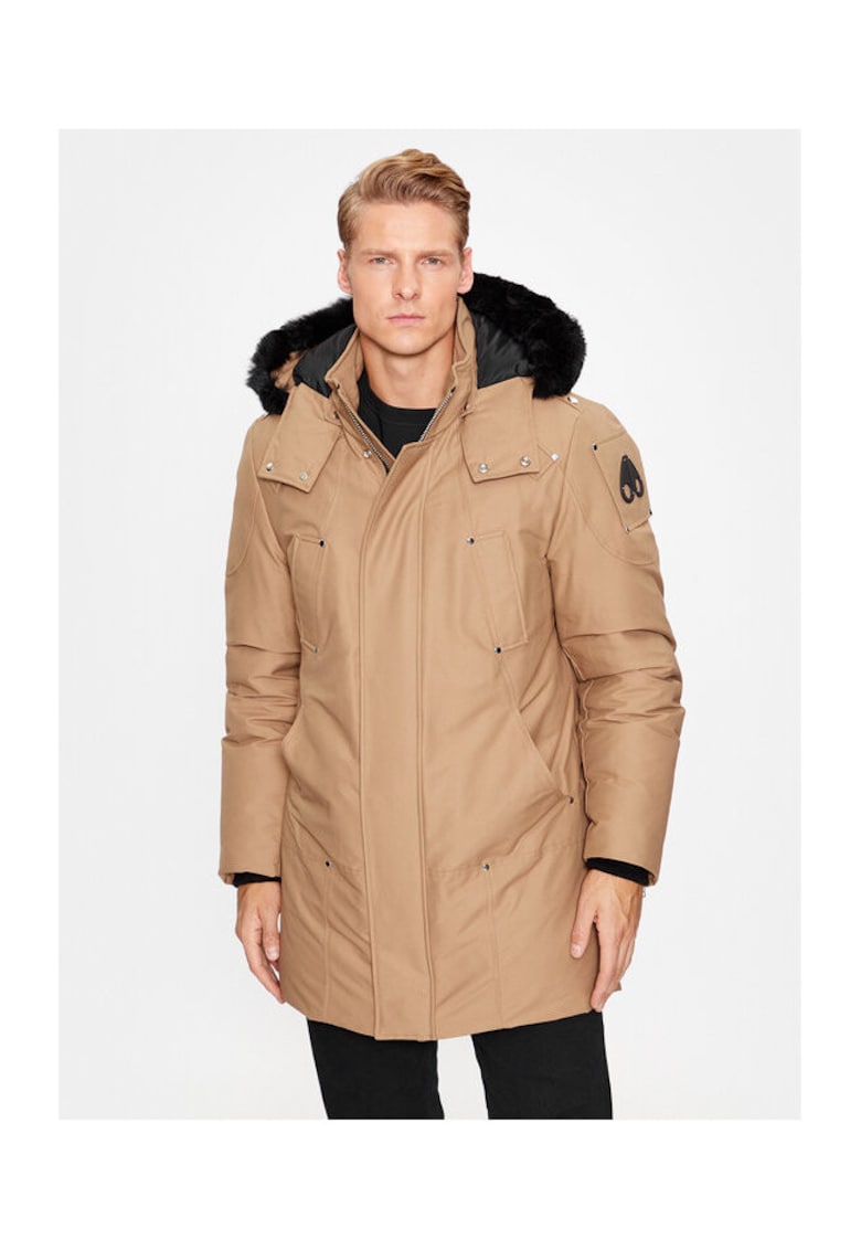 Geaca barbati - 303491437 - Bumbac/Nylon - Maro - Maro