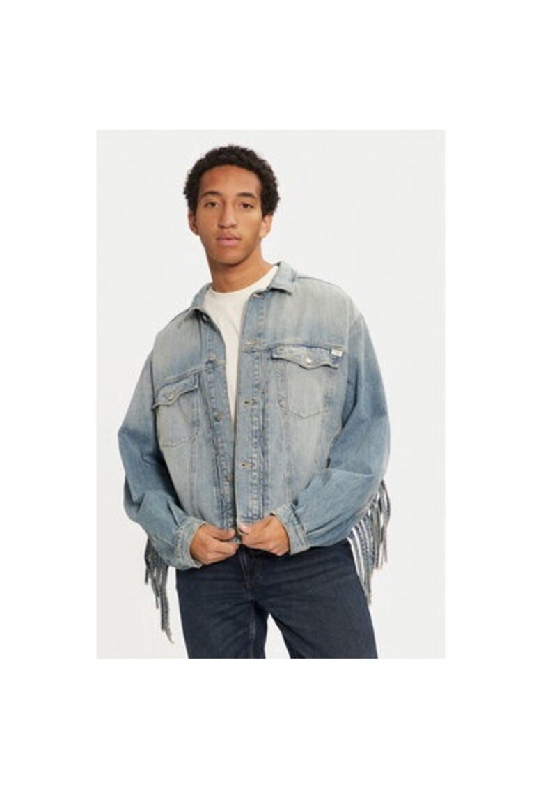 Geaca barbati - 304464942 - Bumbac - Albastru Geaca barbati - 304464942 - Bumbac - Albastru