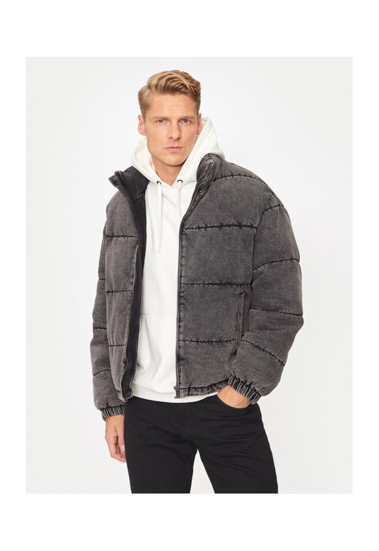Geaca barbati - 304493546 - Bumbac - Gri - Gri