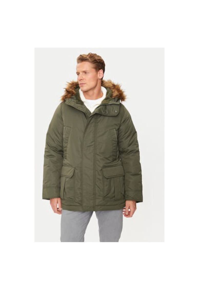 Geaca barbati - 304898440 - Poliester - Verde - Verde