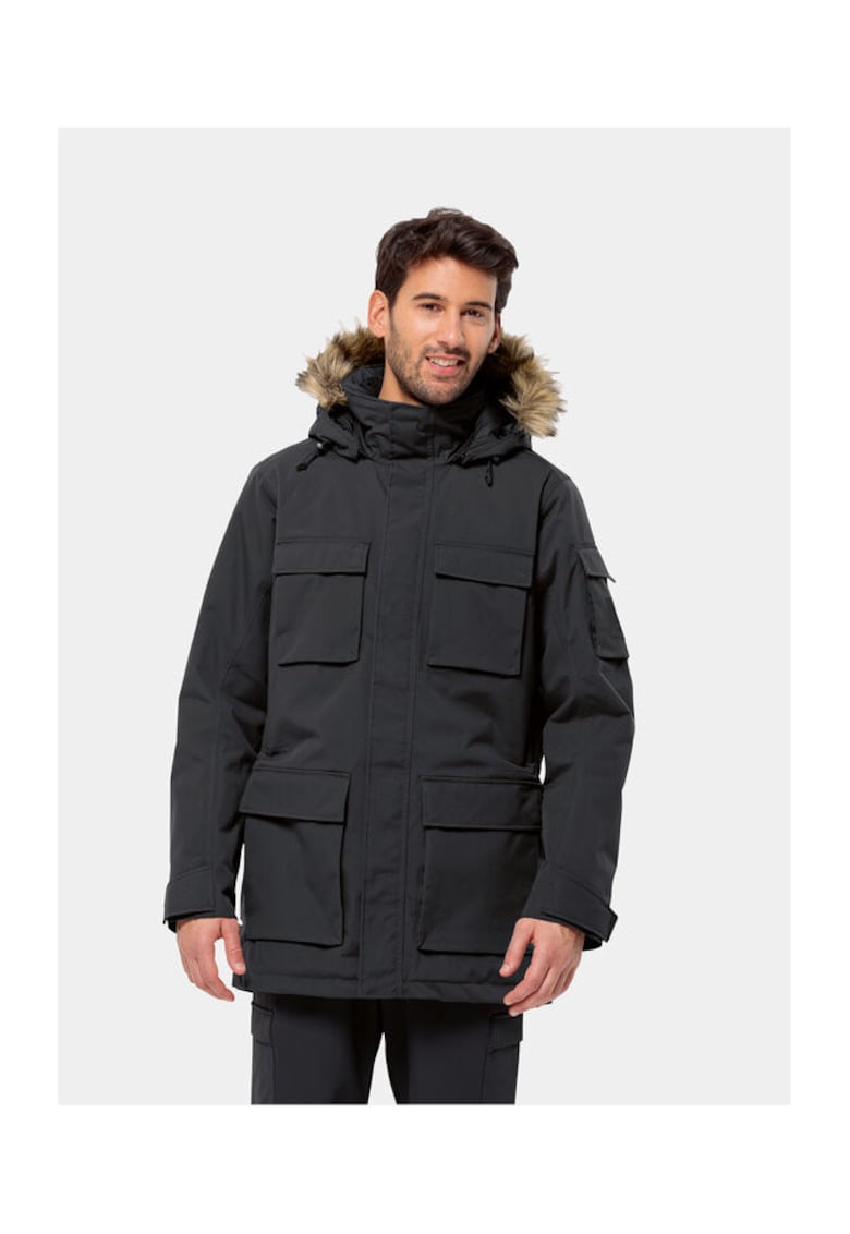Geaca barbati - 303325336 - Poliamida - Negru - Negru