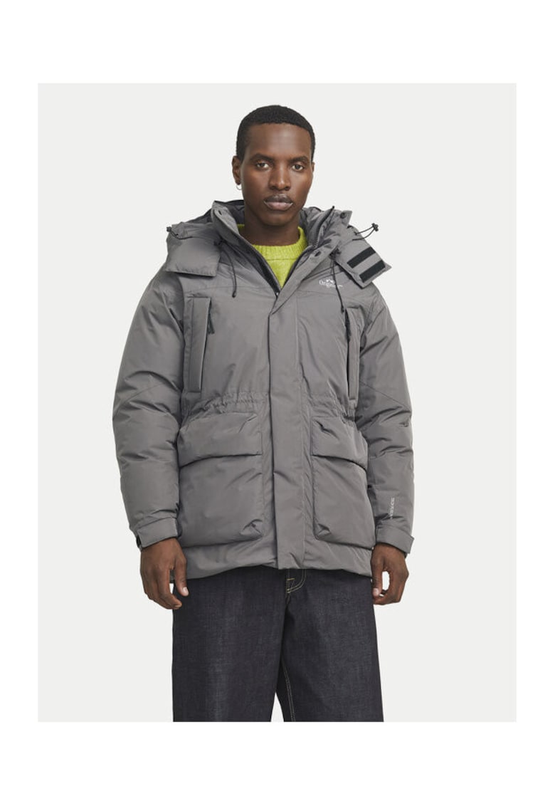 Geaca barbati - 304519130 - Poliester - Gri - Gri