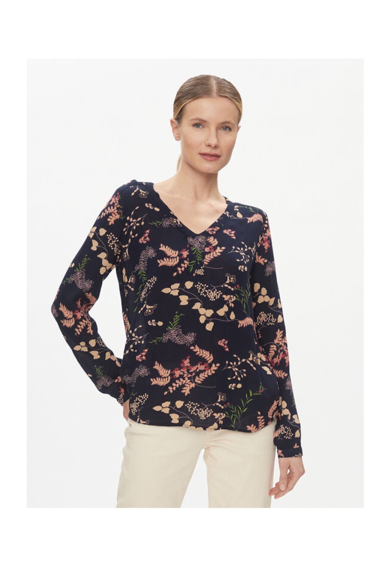 Bluza dama - 303580711 - Viscoza - Albastru - Albastru