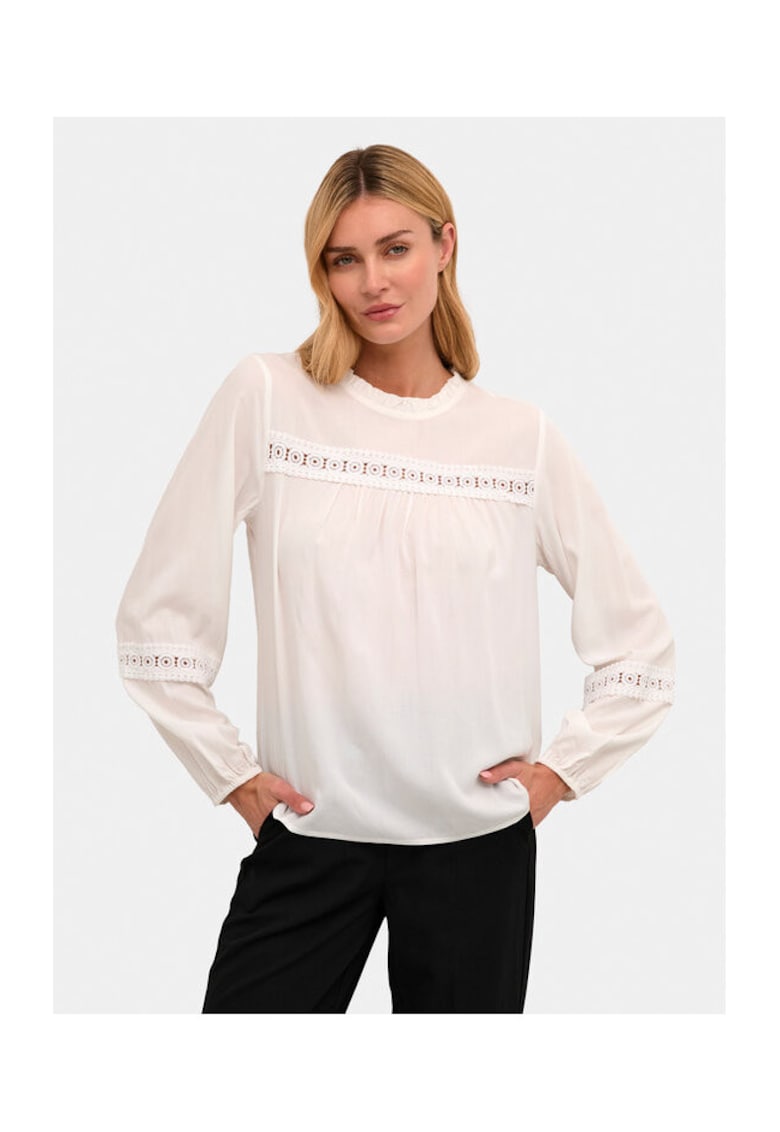 Kaffe Bluza dama - 304099342 - Viscoza - Bej - Bej