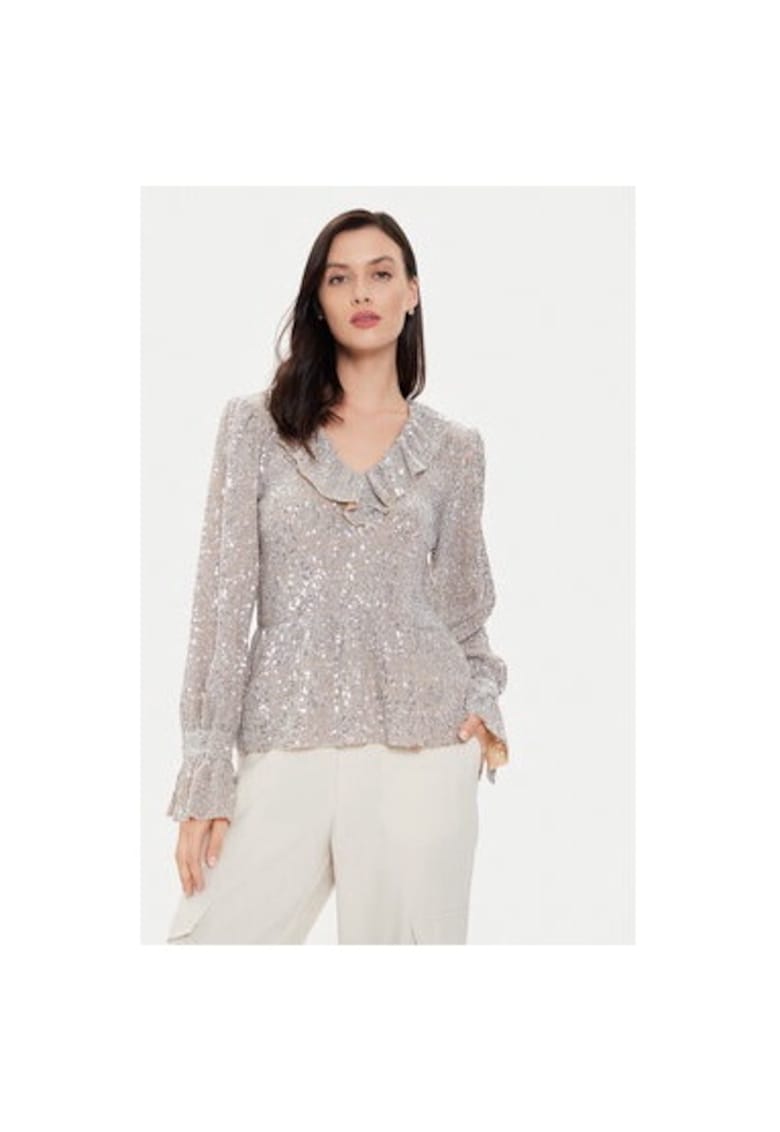 Bluza dama - 303641344 - Poliester - Argintiu