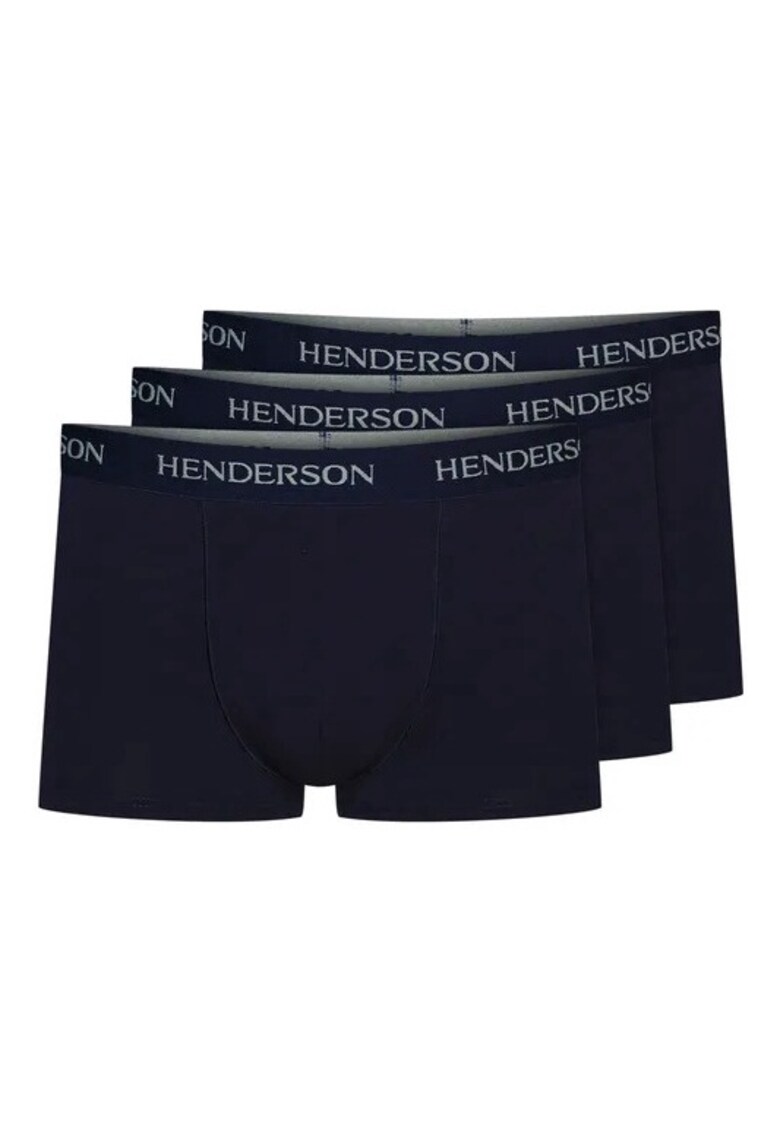 Boxeri barbati Effort set de 3 perechi Albastru inchis - Albastru