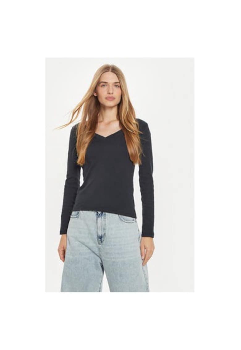 Bluza dama -  304253966 - Bumbac - Negru