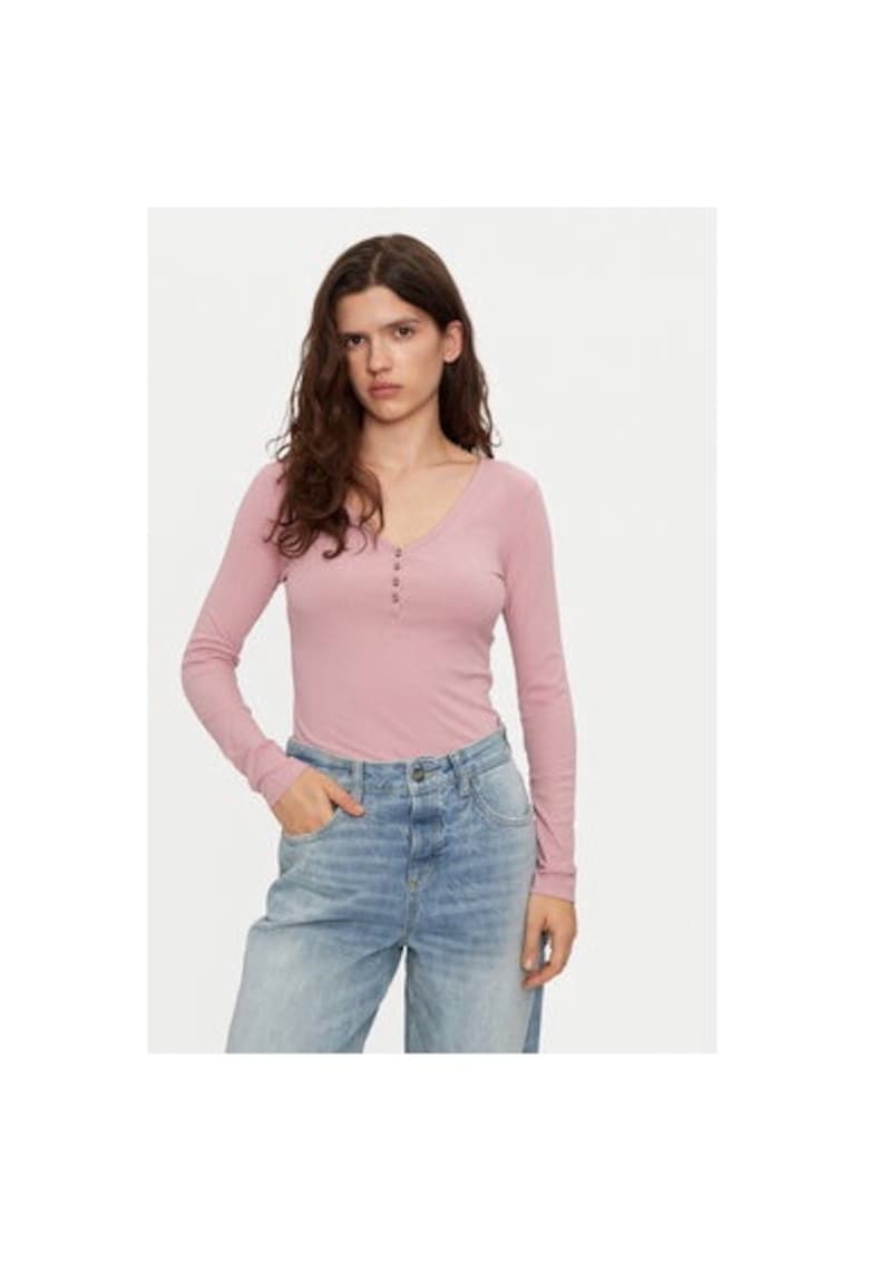 Bluza dama - 304998317 - Poliester/Viscoza - Roz