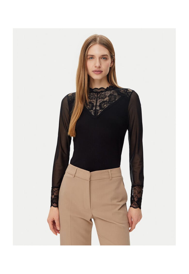 Bluza dama - 305253637 - Viscoza - Negru - Negru