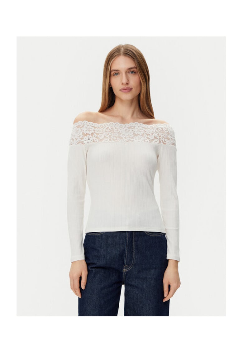 Bluza dama - 305253590 - Modal/Bumbac/Elastan - Bej - Bej